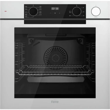 Ferre Artline Fryart & Steamart QEP64CB Beyaz Cam Ankastre