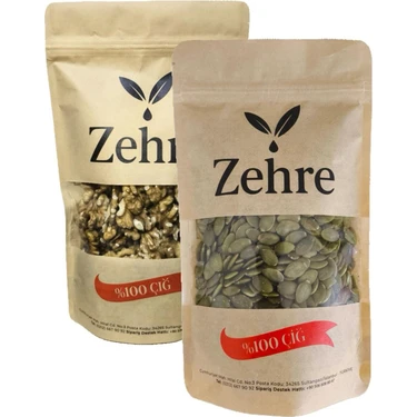 Zehre 2'li Avantaj Paketi Ceviz İçi 250 gr + Kabak Çekirdeği İçi 250
