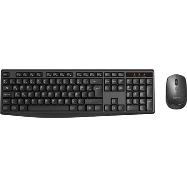 Havit KB278GCM Kablosuz Türkçe Q Klavye Mouse Seti – 2.4ghz Bağlantı, Ergonomik Tasarım, Dpı Ayarlı