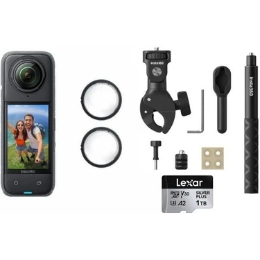 INSTA360 X4 Moto Kit 1 Tb ( Yeni Versiyon Motosiklet