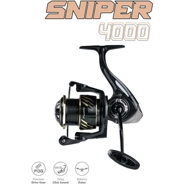 Siyah Fujin Sniper 4000 Spin Olta