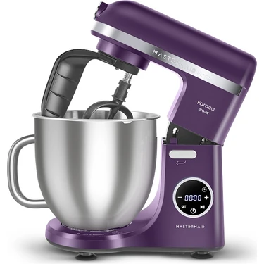 Karaca Mastermaid Chef Ultra D2000W Dijital Ekranlı Hamur Yoğurma Makinesi Grape Purple
