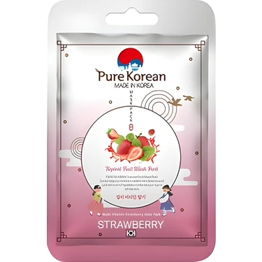 Pure Korean Multi-Vitamin Strawberry Mask Pack