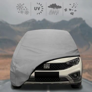 Fiat Egea Cross (2020 - ) Oto Branda Su Geçirmez Miflonlu Araba Brandası Klipsli Araba
