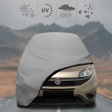 Fiat Doblo  Facelift (2015 - ) Oto Branda Su Geçirmez Miflonlu Araba Brandası Klipsli Araba
