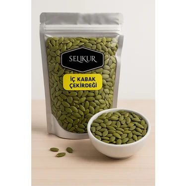 Selkur Kabak Çekirdeği İçi 1 KG(ÇİĞ  VE 