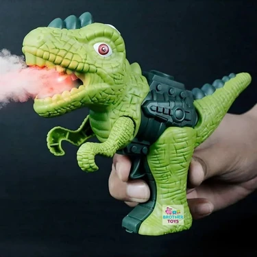 Brother Toys Buhar Püskürten Işıklı Sesli Oyuncak Dinazor Buhar Çıkaran Atan Trex Dinozor