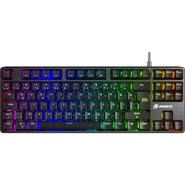 Gamebooster G23B Enigma Tkl Rainbow Aydınlatmalı Red Switch Mekanik Siyah Oyun