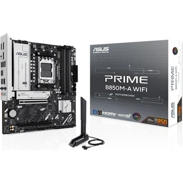 ASUS PRIME B850M-A WIFI AMD B850 AM5 DDR5 8000 2xDP HDMI 3x M2 USB3.2 WiFi 6E + BT AURA RGB 2.5Gbit