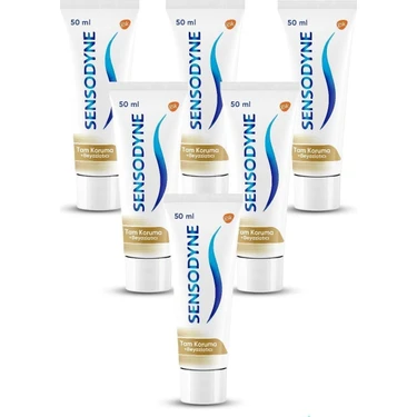 Sensodyne Tam Koruma Beyazlatıcı Diş Macunu 50 Ml. 6'lı