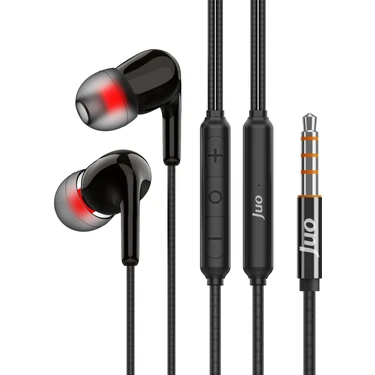 Juo 3.5mm Jack Girişli Mikrofonlu Kablolu Kulak Içi