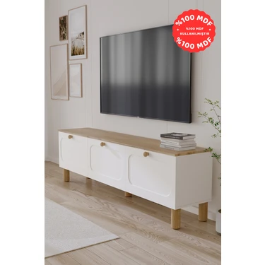 Kayhan Ahşap ECE BOHEM %100 MDF TV ÜNİTESİ  180 CM SAFİR