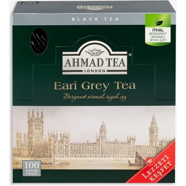 Ahmad Tea Earl grey Bardak Poşet Çay 100' lü 200