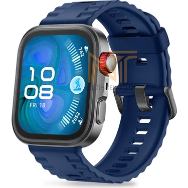 Nezih Case Huawei Watch Fit 3 / Fit 4 / Fit 4 Pro / Fit 5 / Fit 5 Pro Uyumlu Siyah Tokalı Lansman
