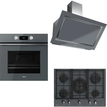 Teka Urban 70 Gri Ankastre Set ( Gzc 75330 Xbc St - Hlb 8400 St- Dlv 98660 St