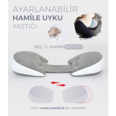 Umaybebek Bel ve Karın Desteği, Hamile Yastığı, Çok Fonksiyonlu, Uyku Emzirme Yastığı,