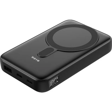 S-Link M1051 10000MAH Magsafe 15W + Watch 2.5W HSC22.5W+PD20W+QC3.0 Siyah LCD Taşınabilir Şarj