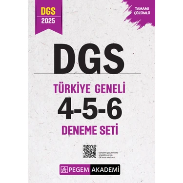 2025 Dgs Tamamı Çözümlü Türkiye Geneli 4-5-6 (3'lü Deneme