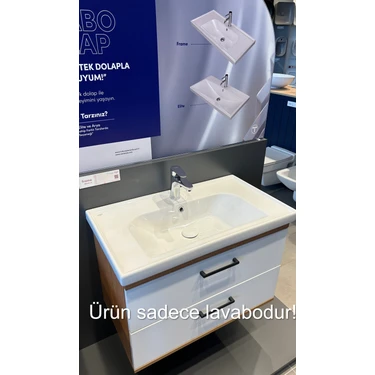 Cerastyle Turkuaz Seramik Frame Etajerli Lavabo 80 x 45 cm Fiyatı