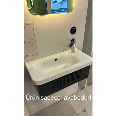Turkuaz Seramik Cerastyle Noura Etajerli Lavabo 60 x 30