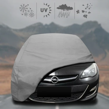 Opel Astra J (2012 - 2018) Oto Branda Su Geçirmez Miflonlu Araba Brandası Klipsli Araba