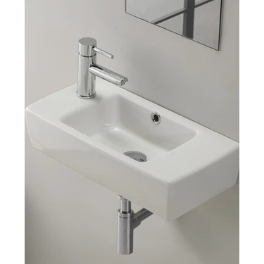 Turkuaz Seramik Cerastyle City Mini 25X50CM Lavabo ( Sol