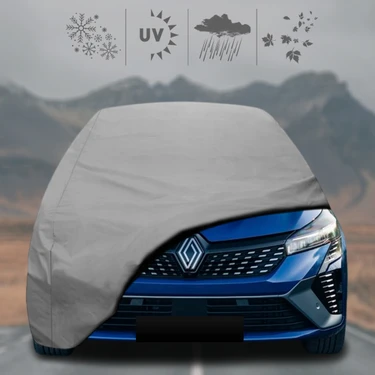 Renault Clio 5 Oto Branda Su Geçirmez Miflonlu Araba Brandası Klipsli Araba