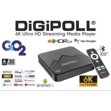 Digipoll Go2 Android Box 4gb Ram 16GB Hafıza Android