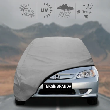 Honda Civic Sedan (2001 - 2006) Oto Branda Su Geçirmez Miflonlu Araba Brandası Klipsli Araba