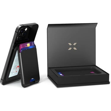 Xenon Smart Apple İphone için Magsafe ile Uyumlu Akıllı Deri Cüzdan Güçlü Mıknatıslı Takip