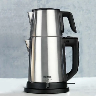 Schafer Optimal Elektrikli Paslanmaz Çay Makinesi - Inox - 1500