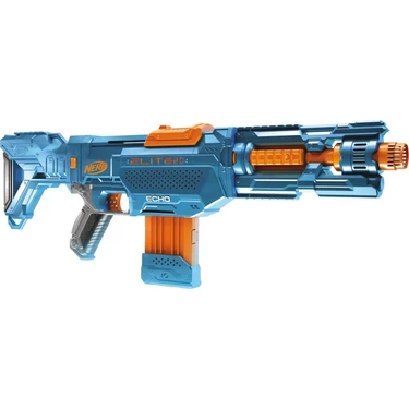 Nerf Elite 2.0 Echo CS-10 Modifiye Edilebilir Dart Tabancası 27 m Menzil 24 Dart Mavi Turuncu
