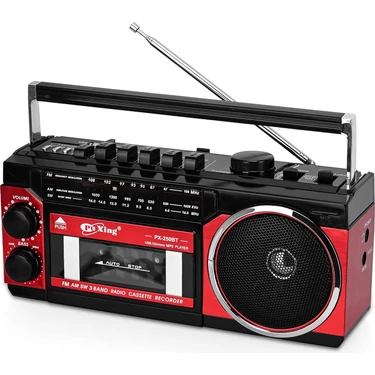Coverzone Kaset Teyp Çalar,Fm/Am/Sw Kaset Kaydedici,/Bluetooth/Kart