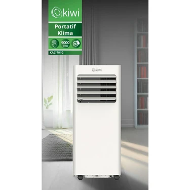 Kiwi KAC-7910 9000 Btu Zamanlayıcılı Nemlendirici, Havalandırma ve Soğutmalı Portatif Taşınabilir