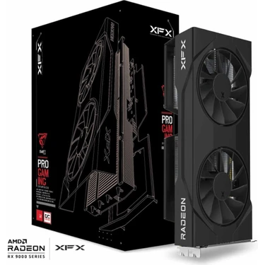 Xfx Swıft Rx 9060 Xt Oc 16GB Gddr6 128BIT Dual Fan DX12 Amd Ekran