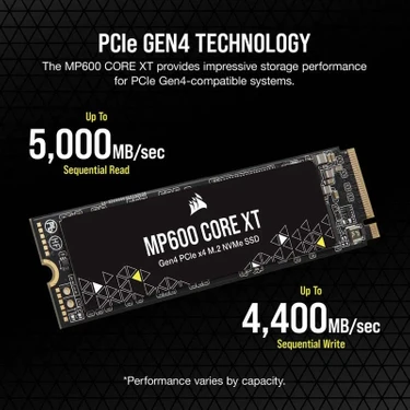 Corsaır MP600 Core Xt 1tb Gen4 Pcıe X4 Nvme M.2 SSD Fiyatı
