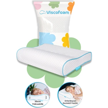Viscofoam Boyun Destekli Ortopedik Yastık Visco Yastık