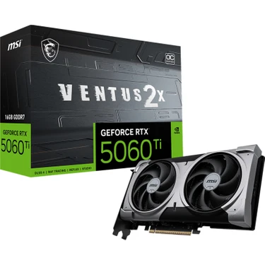 Msı VGA Geforce Rtx 5060 Tı 16G Ventus 2x Oc Plus RTX5060TI 16GB Gddr7 128B DX12 Pcıe 5.0 X16 (3xdp