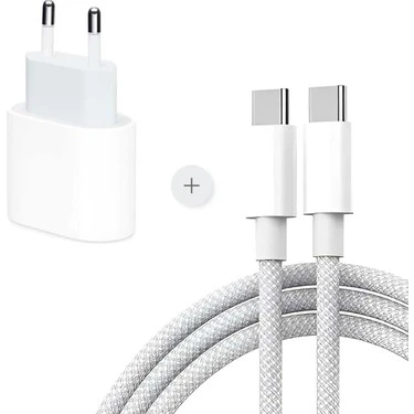 Teknofone iPhone 15/16/ 17 Pro Pro Max Serisi Uyumlu 35 Watt Hızlı Şarj Aleti Seti Adaptör + Type-C