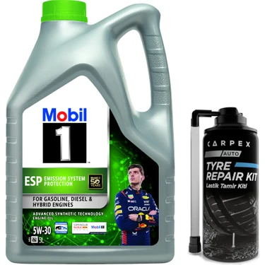 Mobil 1 ESP 5W30 Motor Yağı 5 L ÜT:2026 API SN/CF ve ACEA Fiyatı