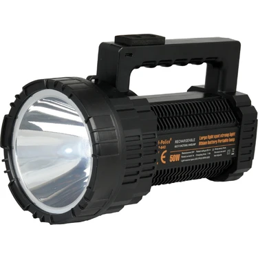 Tarez GP-640 Şarjlı El Feneri Projektör 50 Watt Uzun Menzilli El