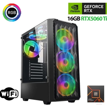 Xaser Thunder X780 Ryzen 5 8400F 16GB Ddr5 Ram 1tb M.2 Nvme SSD 16GB RTX5060 Ti Oyuncu Masaüstü