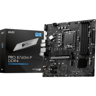 MSI Pro B760M-P DDR4 4800MHz (OC) RGB M.2 1700p mATX
