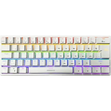 GameBooster GB-G11 GHOST Rainbow Beyaz Mekanik Gaming