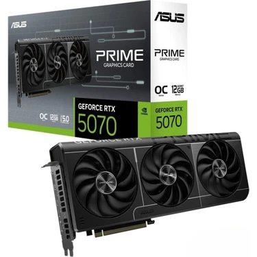 Asus GeForce Prime RTX 5070 OC 12GB DLSS 4 192 Bit GDDR7 Ekran