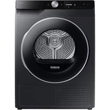 Samsung 9 kg A+++ Isı Pompalı Siyah Çamaşır Kurutma Makinesi Çocuk Kilidi