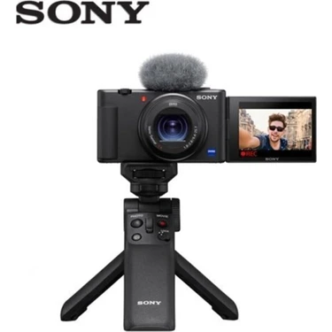 Sony Zv-1 Vlog Kamera Yüksek Çözünürlük ile GP-VPT2BT Çekim Kolu ve Gelişmiş Bağlantı