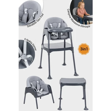 Wellgro Growup Çalışma Masalı Mama Sandalyesi,