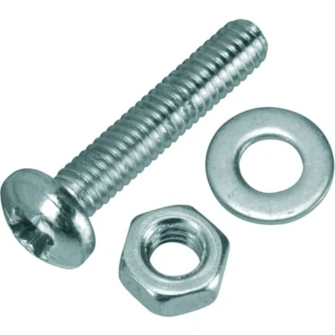 Ysb M4X12MM Vida , Somun ve Pul Takım x 10 Takım 