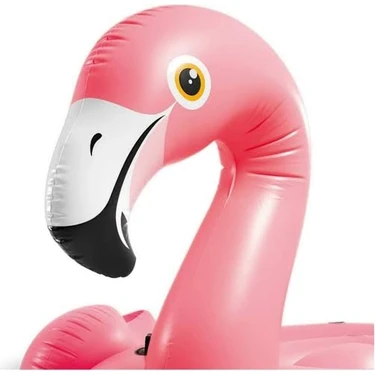 Şişme Pembe Flamingo Deniz Yatağı – 178X135X97 cm | Tutma Kulplu Dev Havuz
